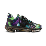 Men's Mesh Sneakers - Graffiti Print