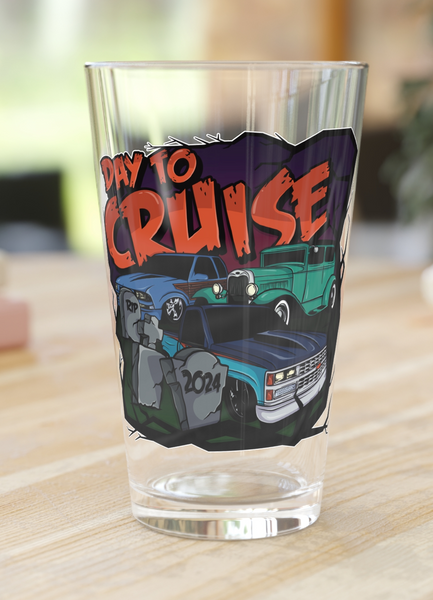 Pint Glass, 16oz - Day To Cruise '24 (DTC)